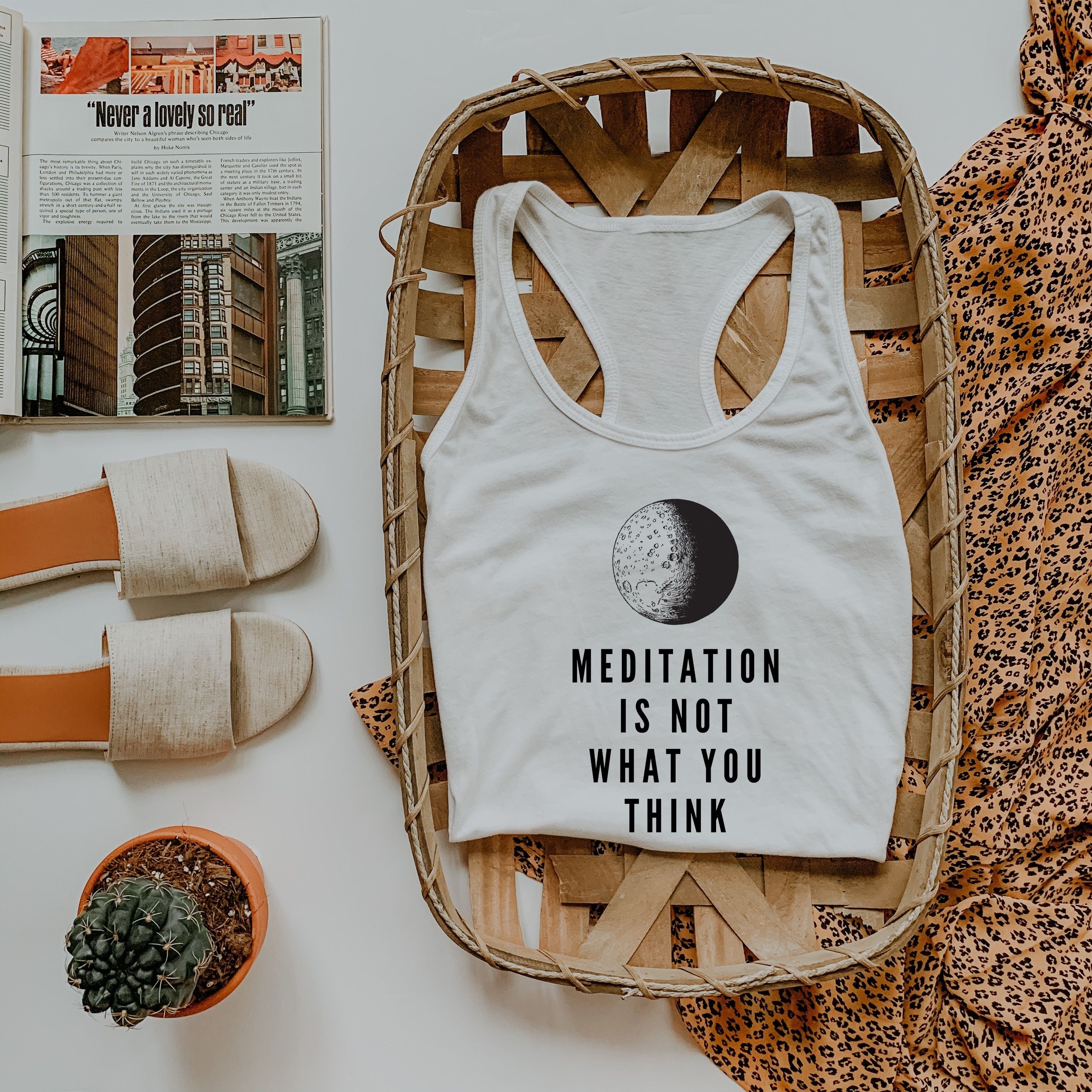 Meditation Is Not What You Think Ideal Racerback Tank