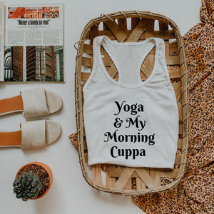 Yoga & My Morning Cuppa Ideal Racerback Tank
