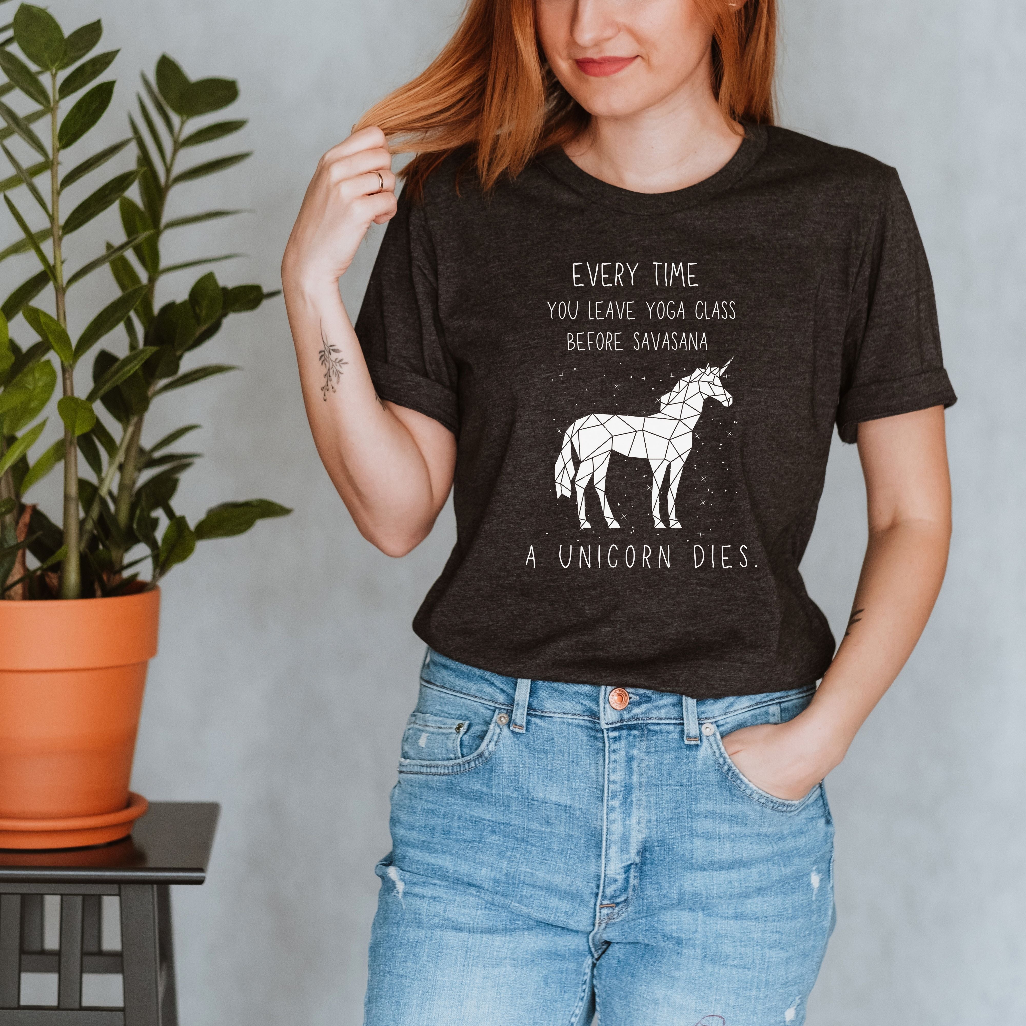 You Leave Yoga Class Unicorn T-Shirt
