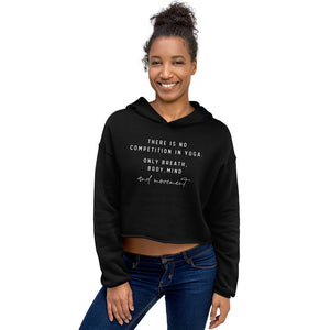 No Competition Yoga Crop Hoodie