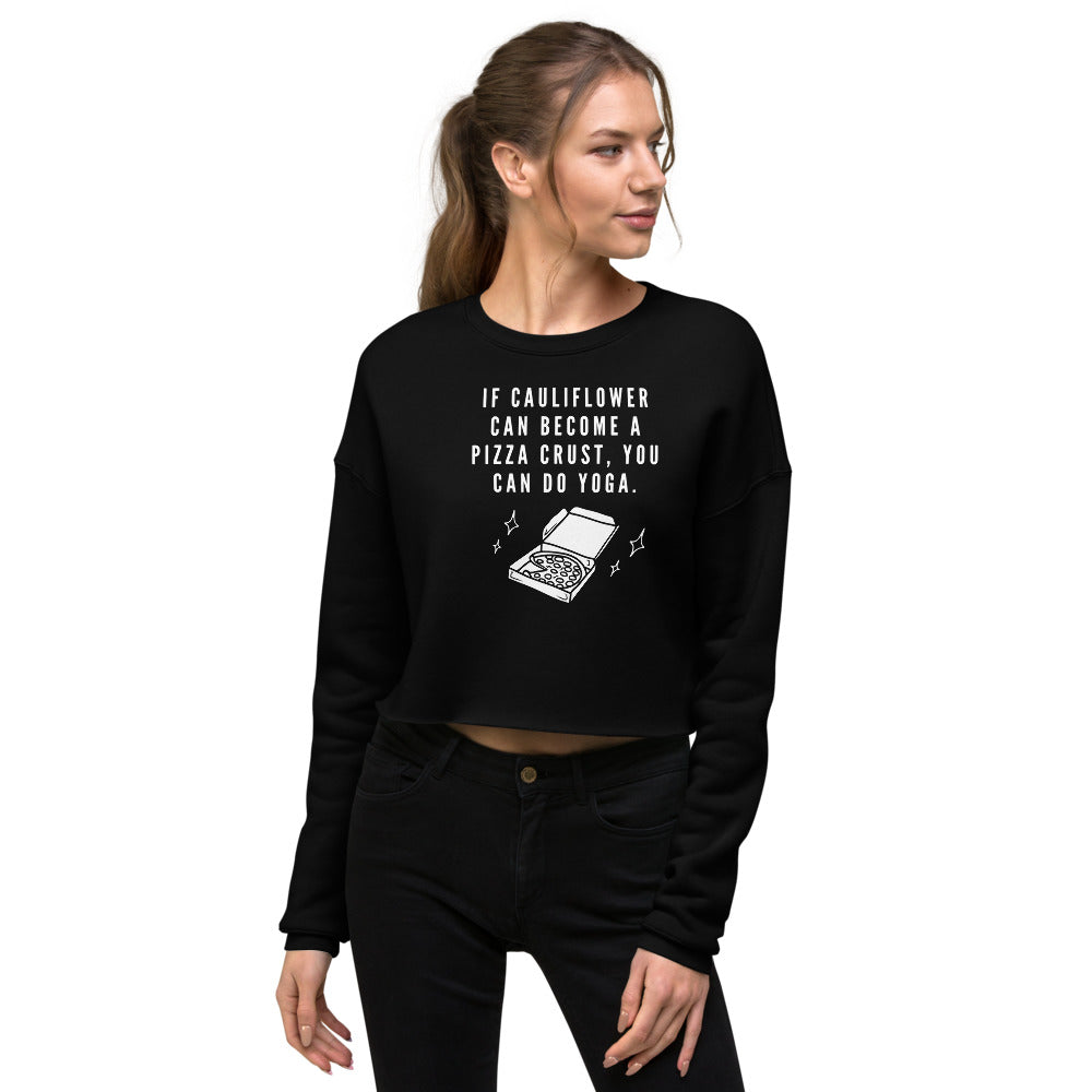You Can Do Yoga Crop Sweatshirt